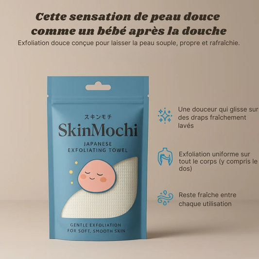 SkinMochi – Serviette Exfoliante pour le Corps